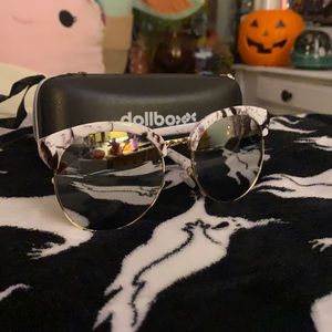 Paris - silver marble sunnies